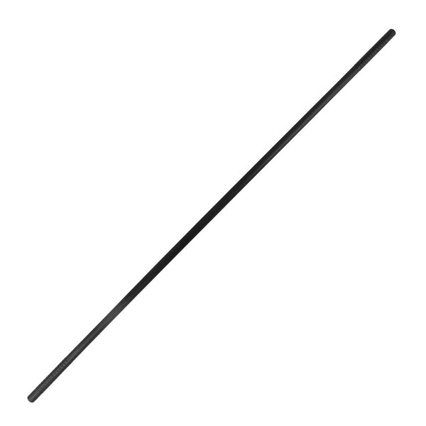 Full length photo of a black plastic bo staff used for martial arts training