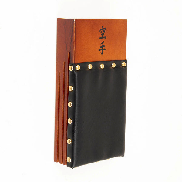 Makiwara - Leather Deluxe Wide Front/Side View