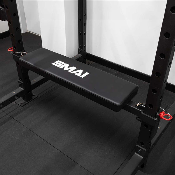 Hip thruster bench utility seat for SMAI rig