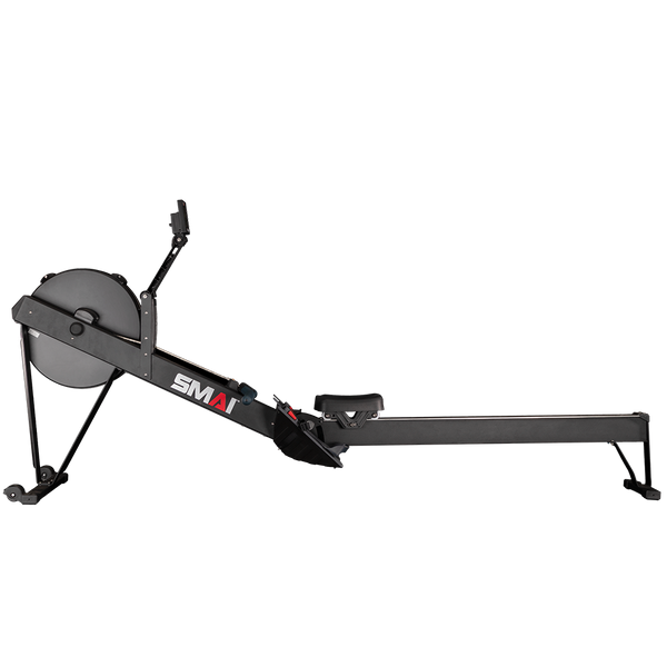 SMAI Rowing Exercise Machine Air Rower black transparent background