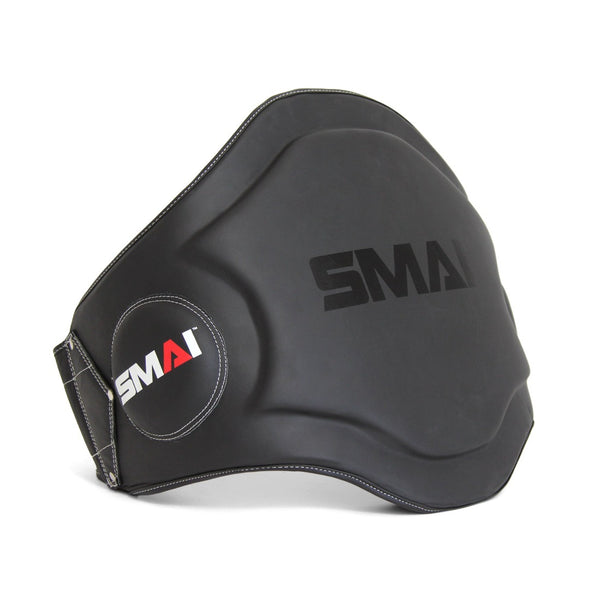 Elite85 Muay Thai Belly Pad Front Side View