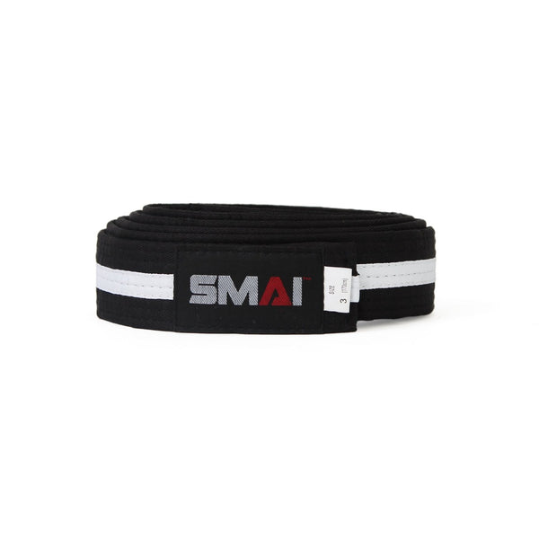 Martial Arts Belt - White Stripe Black