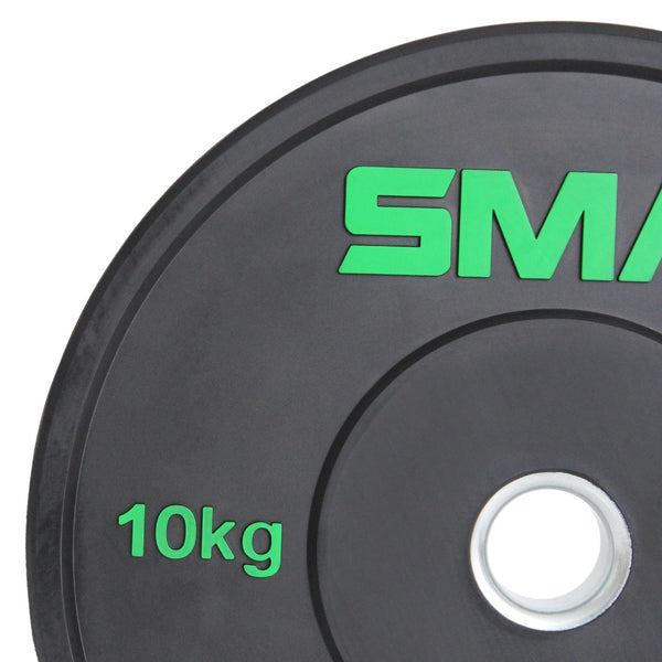 HD Bumper Plates (Pair) - 10kg Close up of Weight