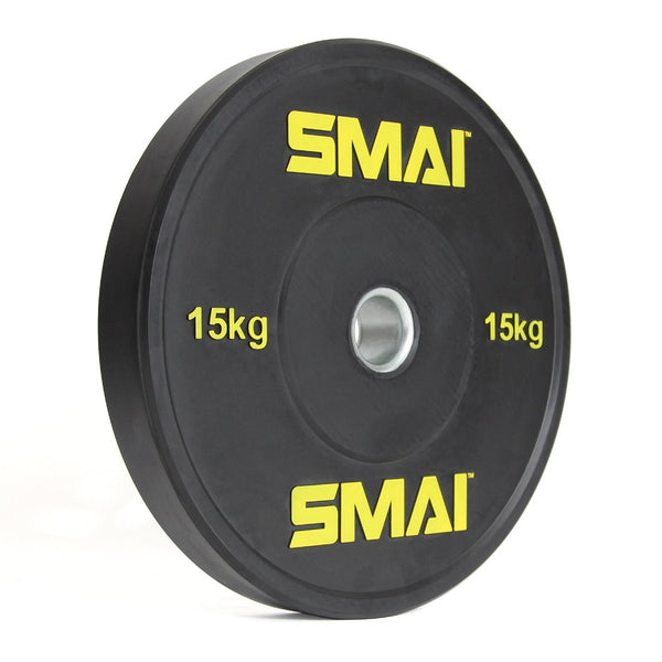 HD Bumper Plates (Pair) - 15kg side view