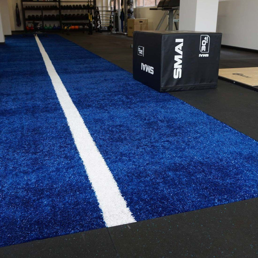Blue Double Sled Turf Track 2.4 x 23m Mats Flooring SMAI