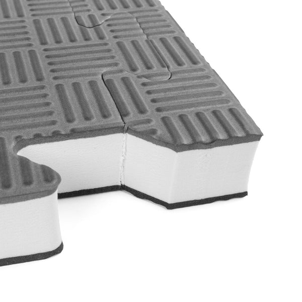 SMAI Jigsaw Mat - 2.5cm WT Approved TKD Corner Close up of Teeth Grey