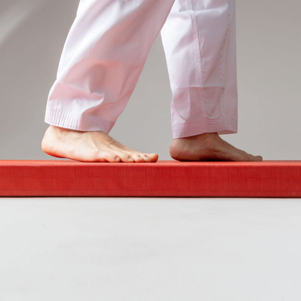 SMAI Judo Mat / Brazilian Ju Jitsu Mat Red Person standing on mat