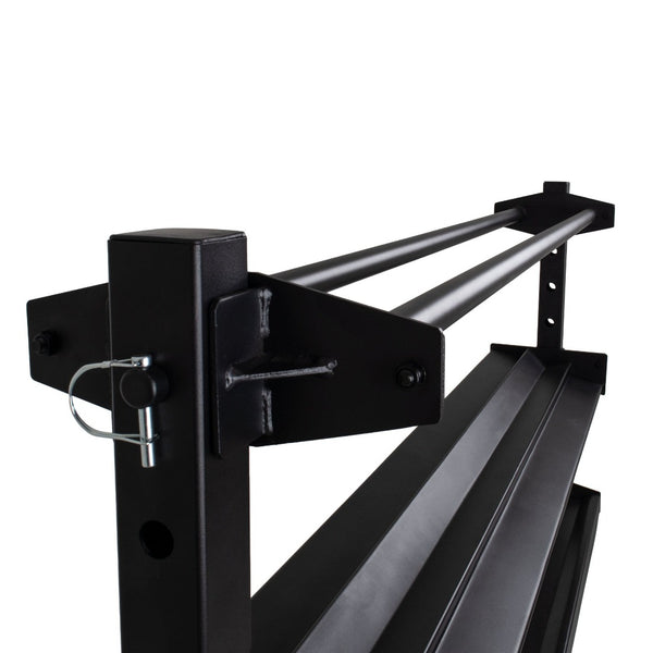 Storage Rack - 4 Shelf Adjustable Close up of top shelf