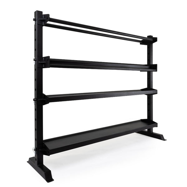 Storage Rack - 4 Shelf Adjustable Side View Empty