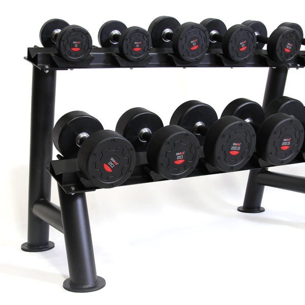 Commercial Dumbbell Set with Rack 5-30kg Close up