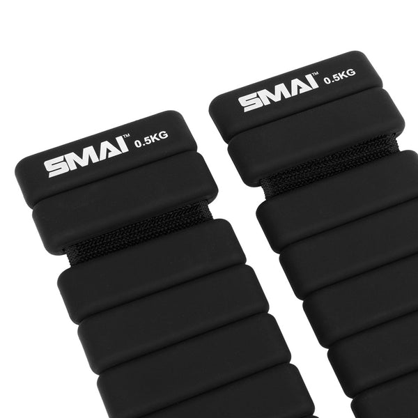 SMAI Weighted Ankle / Wrist Bangles 0.5KG (Pair) - Silicone weights