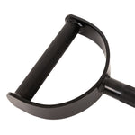 SMAI Double D Row / Lat Pull Handle for a cable machine, featuring a black steel D-shaped frame and a knurled grip.