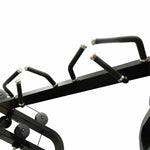 Close-up of the SMAI Functional Trainer - FTS Slide, showcasing its commercial-grade multi-grip pull-up bar with multiple angled handles, attached to a functional trainer gym machine with dual weight stacks, set against a plain white background.