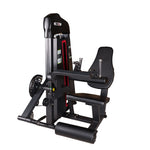 Introducing the SMAI Leg Extension / Leg Curl Machine - 2 in 1: a commercial-grade gym machine featuring a black padded seat, comfortable leg supports, adjustable handles, and a weight stack. Designed for versatile and effective lower-body workouts, this equipment is ideal for both leg extension and leg curl exercises.