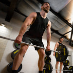 Man Deadlifting HD Bumper Plates (Pair) - 15kg 2