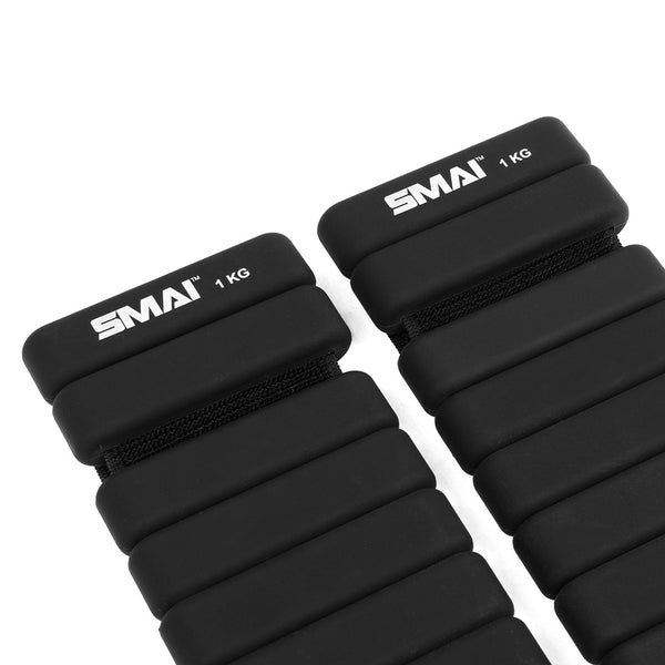 SMAI Weighted Ankle / Wrist Bangles 1KG (Pair) - Silicone Weights
