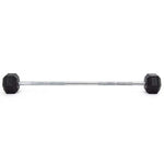 Fixed Pump Bar 10kg rubber hex full width