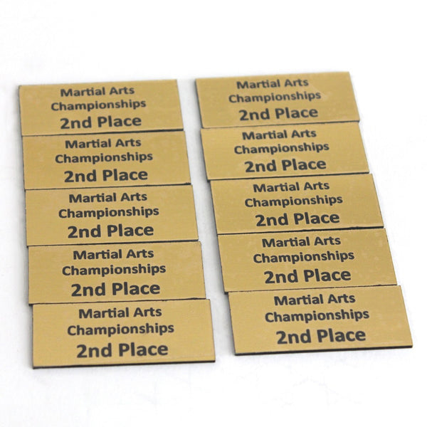 Trophy name plate - 2nd 10pack