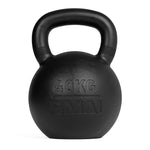 A SMAI Cast Iron Kettlebell, black powder-coated with "40 KG" and "SMAI" engraved on the front, is displayed on a plain white background.