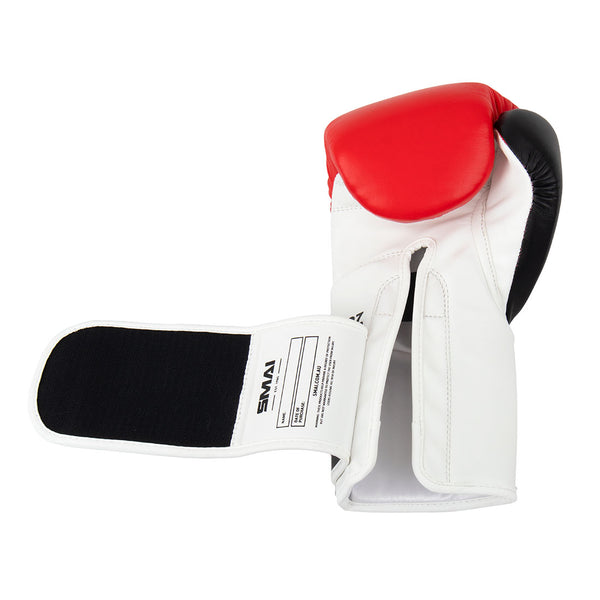 ProGuard Red Boxing Glove Palm Side Up Velcro strap open
