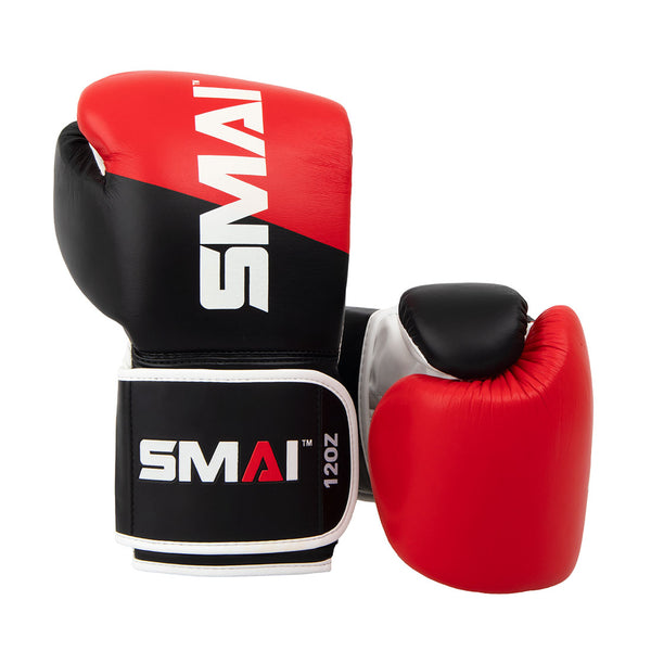 ProGuard Red Boxing Glove Right glove up right while the other lying down on its side behind