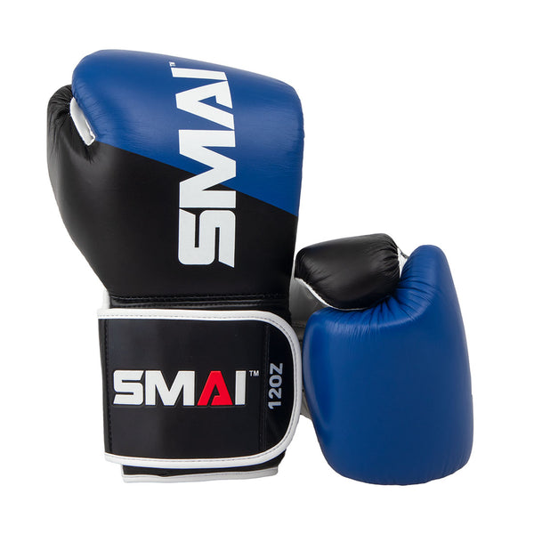 ProGuard Blue Boxing Glove Right glove up right while the other lying down on its side behind