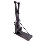Black SMAI AirMag X Skier ski machine with a vertical frame, a floor-mounted base, and a central digital display console.