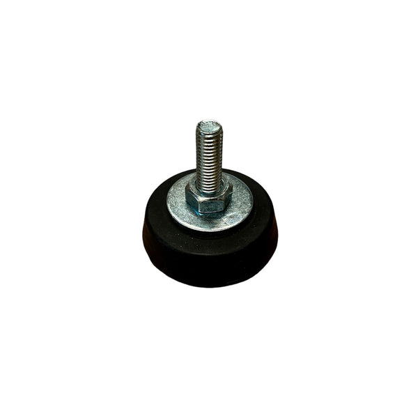 The SMAI Adjustment Foot Single for Air Fit and Air Spin features a metal bolt with washer and nut, attached to a circular black rubber base, isolated on a white background.