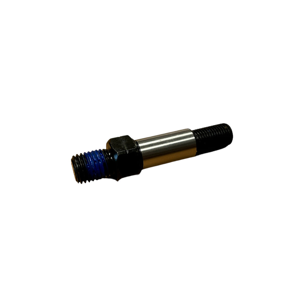 The SMAI Air Fit - Hex Head Screw Pivot Shaft features black threading on both ends, blue threadlocker, and is designed for use with the Air Fit Bike, shown isolated on a white background.