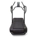 The SMAI Air Runner Curved Treadmill with Adjustable Resistance is a black non-motorised treadmill featuring side handles and a digital display panel, shown from the front against a plain white background.
