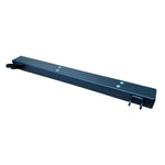 The SMAI Air Spin - Front Stabiliser (foot) is a black metal spare part with mounting brackets on each end, designed to attach securely to the surface of your Air Spin Bike.