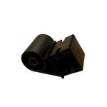 The SMAI Air Spin - Monitor Bracket features a black plastic cylindrical roller on a rectangular mount, shown against a white background—perfect as a spare part for air spin bikes or use with monitor brackets.