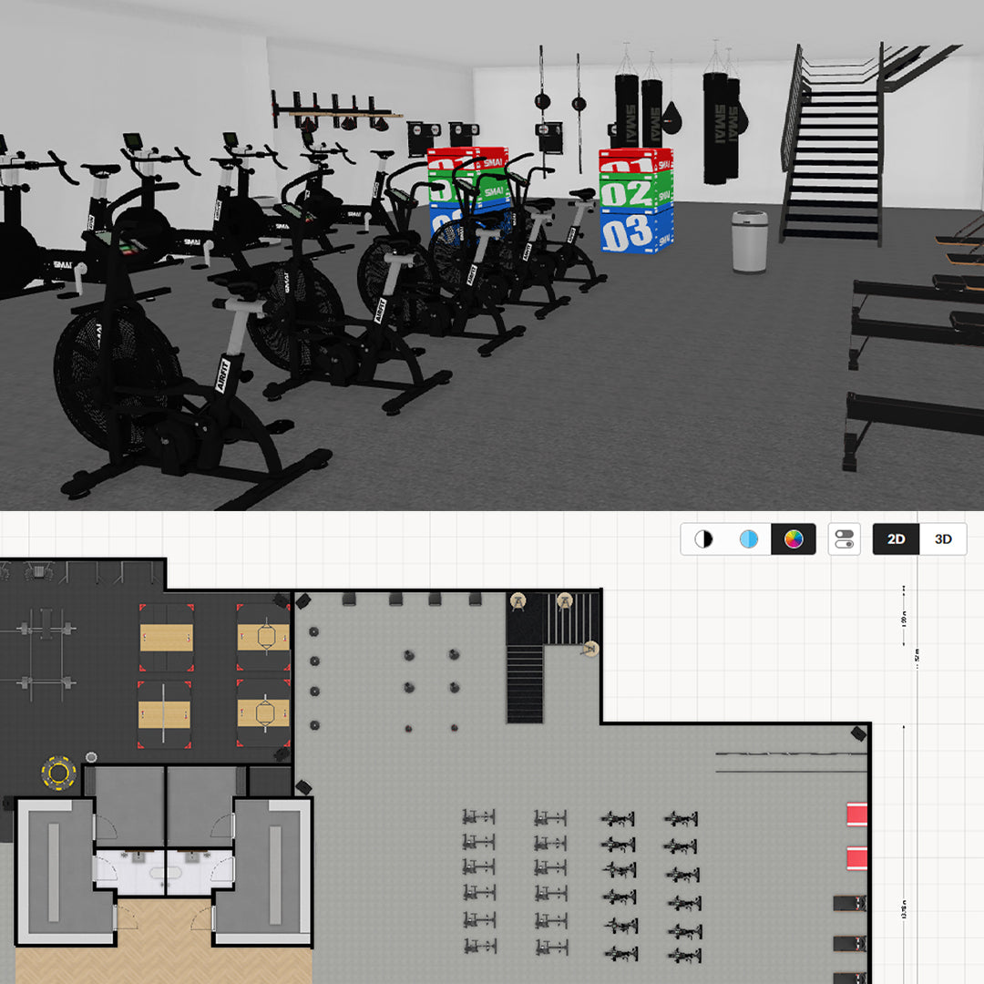 3D Gym Designer | Custom Gym Design | SMAI