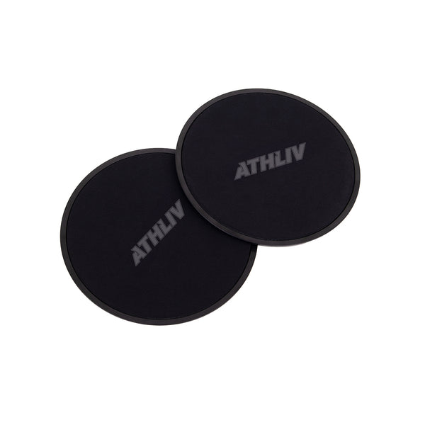 Athliv round slide disc fitness disc pair stacked