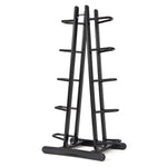 A sleek, modern storage solution by SMAI, this black metal rack is expertly designed for a commercial setting. Featuring a sturdy base and an upright design with multiple slots, it provides an ideal way to securely hold and organize items in any entryway.