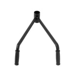 The Core Trainer / Landmine Spare Handle by SMAI features a black metal frame with two rubber grips in an inverted V-shape, making it perfect for attaching to equipment. It includes a central cylindrical connector at the top, transforming it into a versatile barbell accessory for core training exercises and landmine setups.