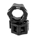 Front view of barbell collars