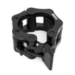 Close view of barbell collar