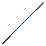 The SMAI Barbell - Blue Ceramic Coat - 20kg features a blue shaft with black sleeves, shown diagonally from bottom left to top right on a white background.