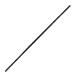 Full length photo of a black plastic bo staff used for martial arts training