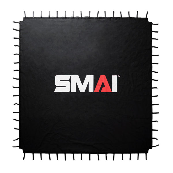 Boxing Ring canvas 6m black SMAI overhead