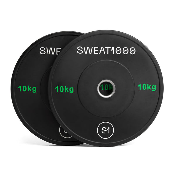 Sweat1000 Bumper Plate 10kg (Pair) Front View