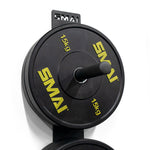 Bumper Plate Storage - Wall Mounted Close up plate on