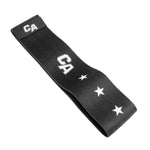 The SMAI Combine Air Knitted Mini Band Extra Heavy in black features "CA" printed twice in white with three white stars, and is shown laid flat on a white background.