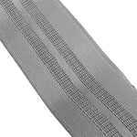 Close-up of the SMAI Combine Air Knitted Mini Band Light in grey, showing two parallel rows of reinforced stitching along its polycotton length.