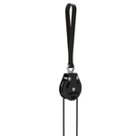 The SMAI Cable Pulley System features a black design with a looped top strap, dual metal side plates, and two black ropes through the wheel. Perfect for functional strength training, it displays the "SMAI" brand on the side.