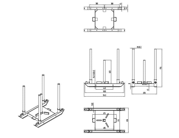 Tower Gym Sled 3.0 - Push and Pull Trainer