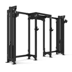 Half Rack w/ 2 Cable Tower Add Ons - Vanta Series Side Render