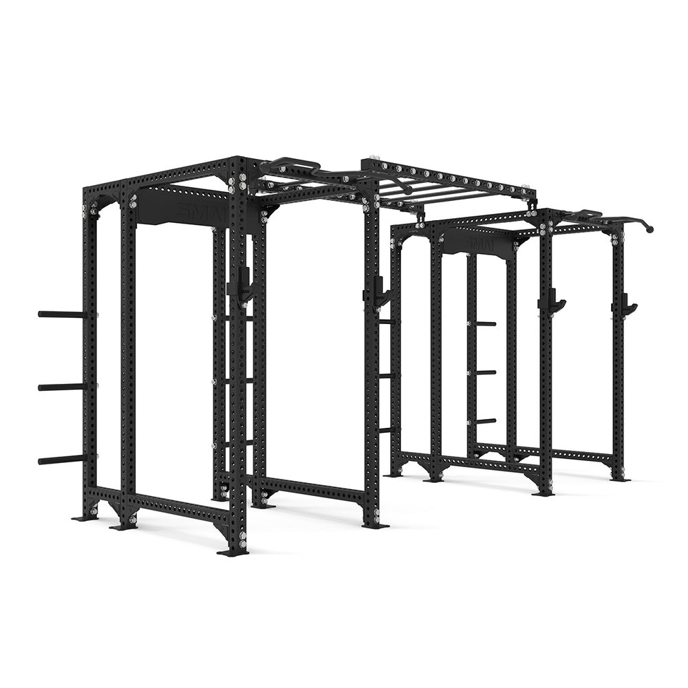 2 Power Rack Cells w/ Monkey Bars - Vanta Series Side View Render