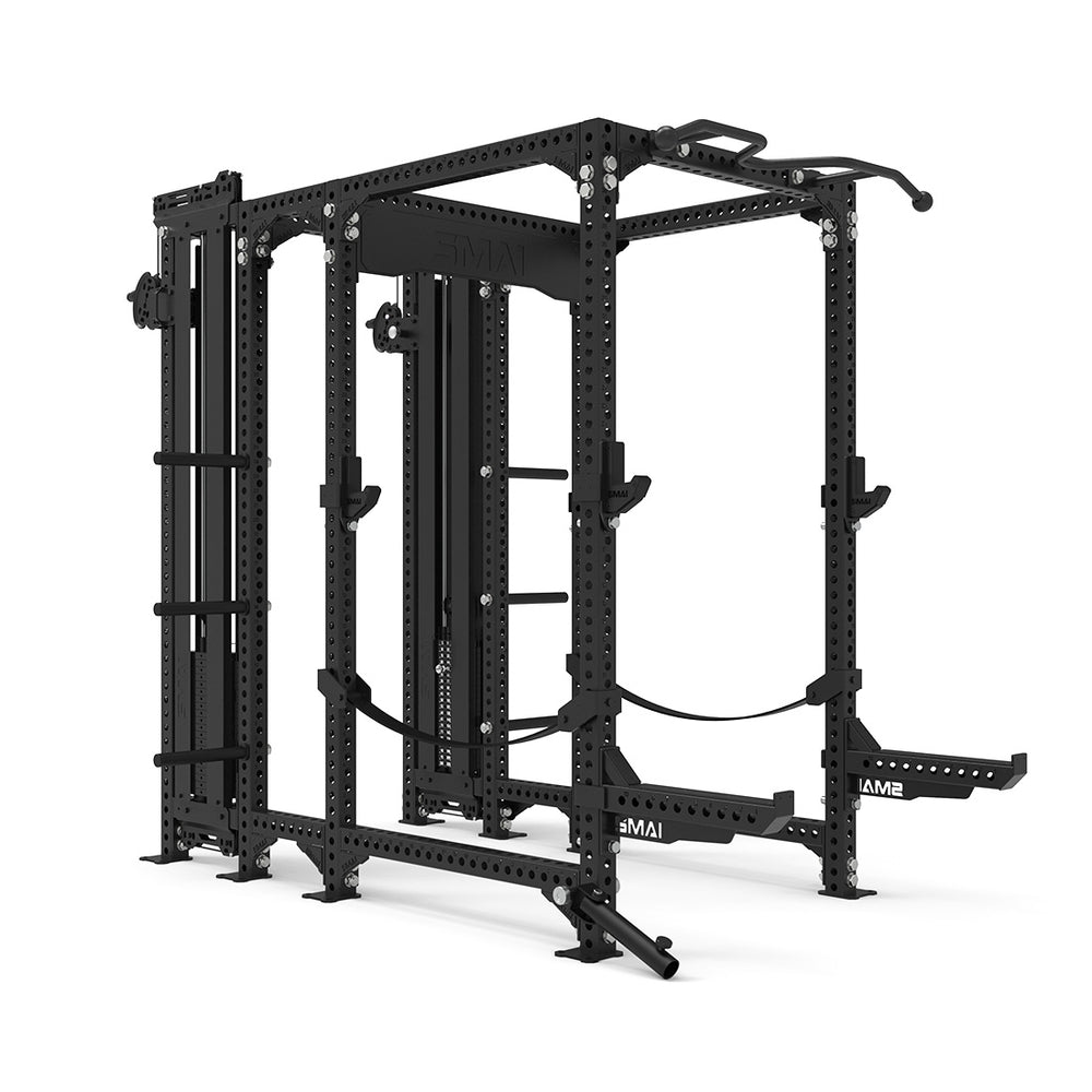Power Rack w/ 2 Cable Tower Add Ons  - Vanta Series Side Render